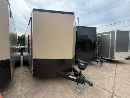 New 2026 Stallion Manufacturing LLC 7' X 16' Tandem Ramp Cargo / Enclosed Trailer