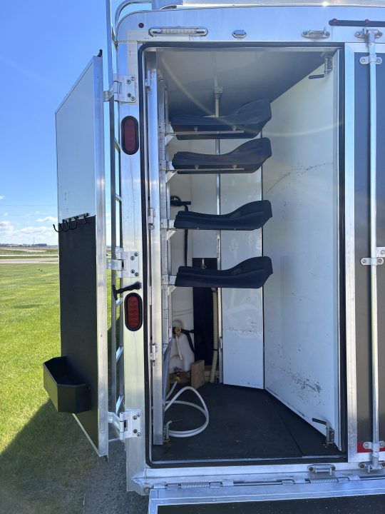 Used 2015 Bison Trailers 3H 10'LQ Horse Trailer