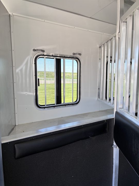 Used 2015 Bison Trailers 3H 10'LQ Horse Trailer