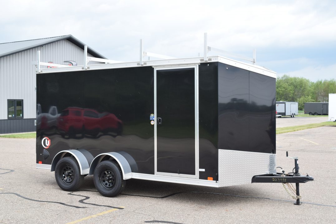 New 2026 United Trailers UJ-S 7x14 Cargo Trailer w/ Ladder/Cargo Racks