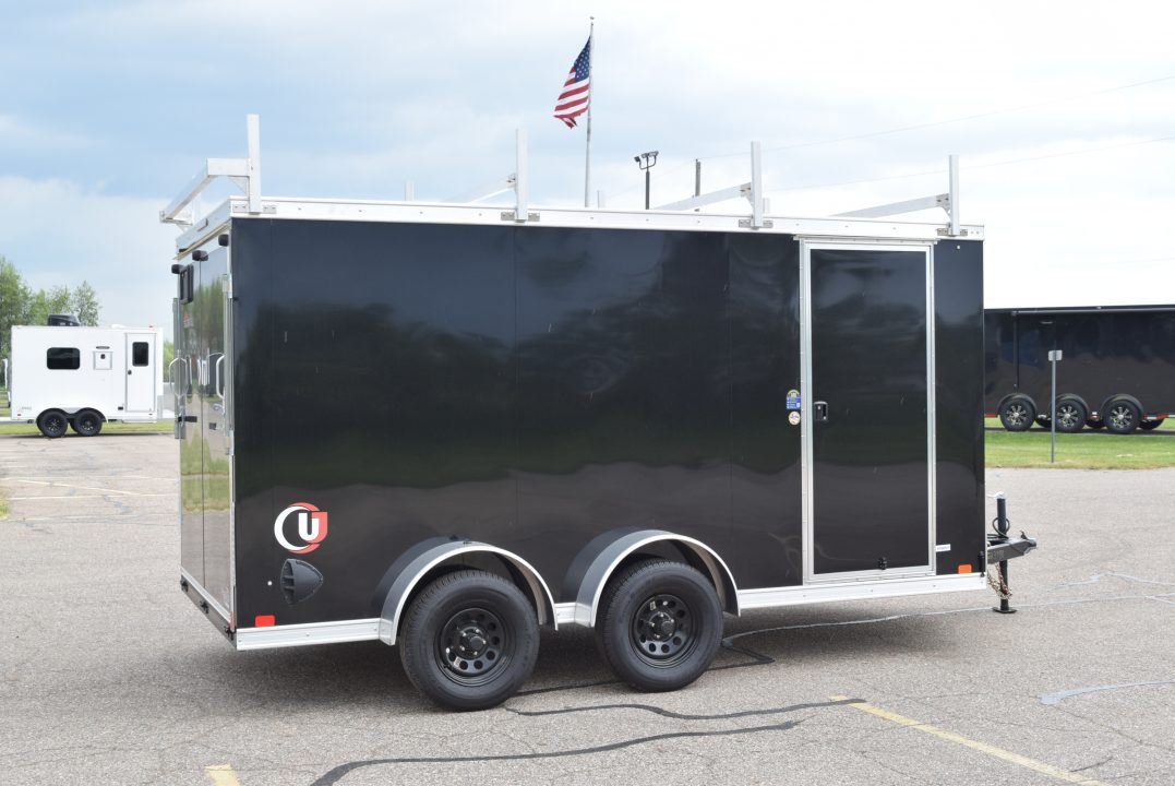 New 2026 United Trailers UJ-S 7x14 Cargo Trailer w/ Ladder/Cargo Racks