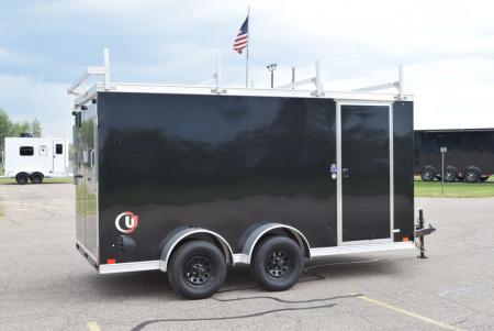 New 2026 United Trailers UJ-S 7x14 Cargo Trailer w/ Ladder/Cargo Racks