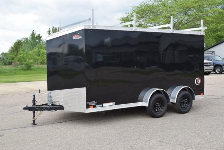 New 2026 United Trailers UJ-S 7x14 Cargo Trailer w/ Ladder/Cargo Racks
