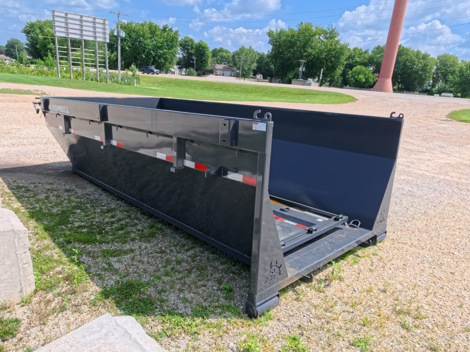 New 2026 Iron Bull 83 x 16 Roll-Off Bin Dump Bin - Gray