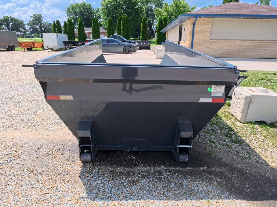 New 2026 Iron Bull 83 x 16 Roll-Off Bin Dump Bin - Gray