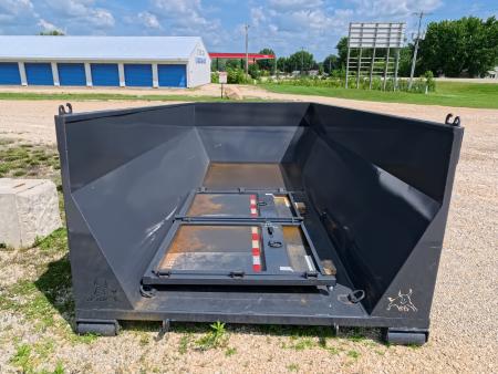 New 2026 Iron Bull 83 x 16 Roll-Off Bin Dump Bin - Gray