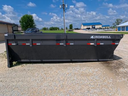 New 2026 Iron Bull 83 x 16 Roll-Off Bin Dump Bin - Gray