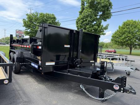 New 2026 Sure-Trac 7X14 HD Low Profile Telescopic Dump Trailer 14K