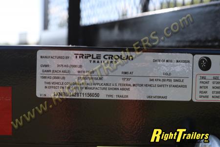New 2026 6X14 Triple Crown UTILITY TRAILER
