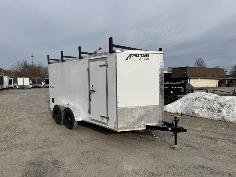 New 2026 Homesteader Trailer 7x14x6 Intrepid Ramp Door Package Contractor Package Cargo / Enclosed Trailer