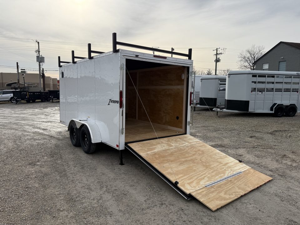 New 2026 Homesteader Trailer 7x14x6 Intrepid Ramp Door Package Contractor Package Cargo / Enclosed Trailer