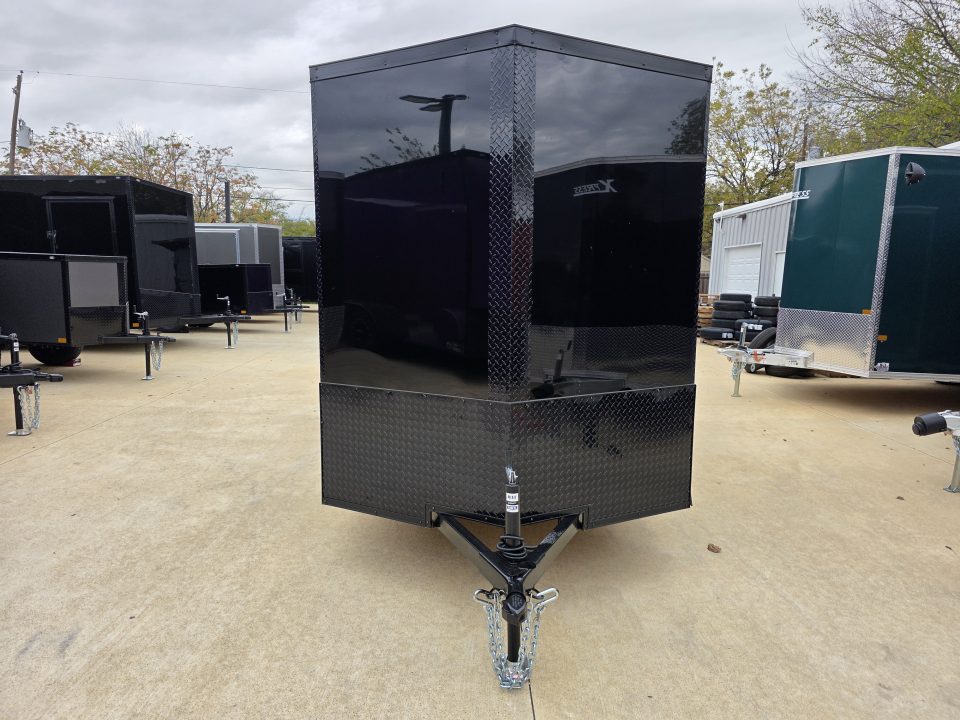 New 2026 New 6x12 SA Screwless Vending Enclosed Trailer | Blackout | Spoiler Package | .08 Polycor | 1115