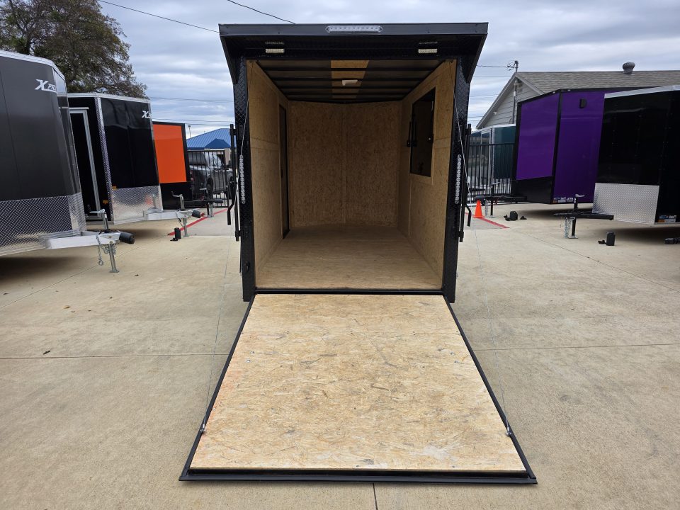 New 2026 New 6x12 SA Screwless Vending Enclosed Trailer | Blackout | Spoiler Package | .08 Polycor | 1115