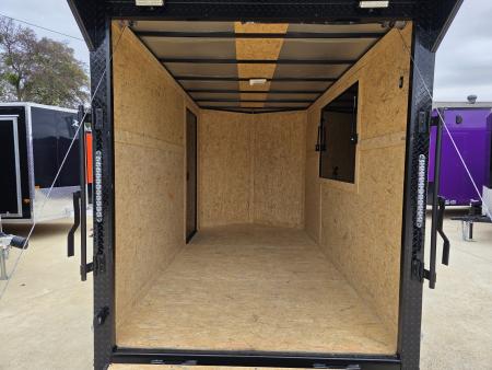 New 2026 New 6x12 SA Screwless Vending Enclosed Trailer | Blackout | Spoiler Package | .08 Polycor | 1115
