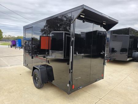 New 2026 New 6x12 SA Screwless Vending Enclosed Trailer | Blackout | Spoiler Package | .08 Polycor | 1115