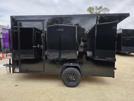 New 2026 New 6x12 SA Screwless Vending Enclosed Trailer | Blackout | Spoiler Package | .08 Polycor | 1115