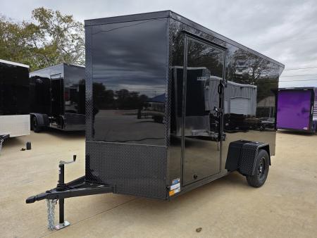 New 2026 New 6x12 SA Screwless Vending Enclosed Trailer | Blackout | Spoiler Package | .08 Polycor | 1115