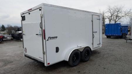 New 2026 Homesteader 7x14 Intrepid V-Nose Cargo Trailer w/ Ramp Door