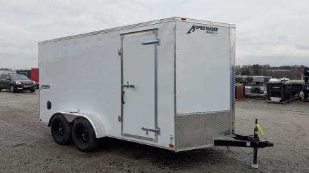 New 2026 Homesteader 7x14 Intrepid V-Nose Cargo Trailer w/ Ramp Door