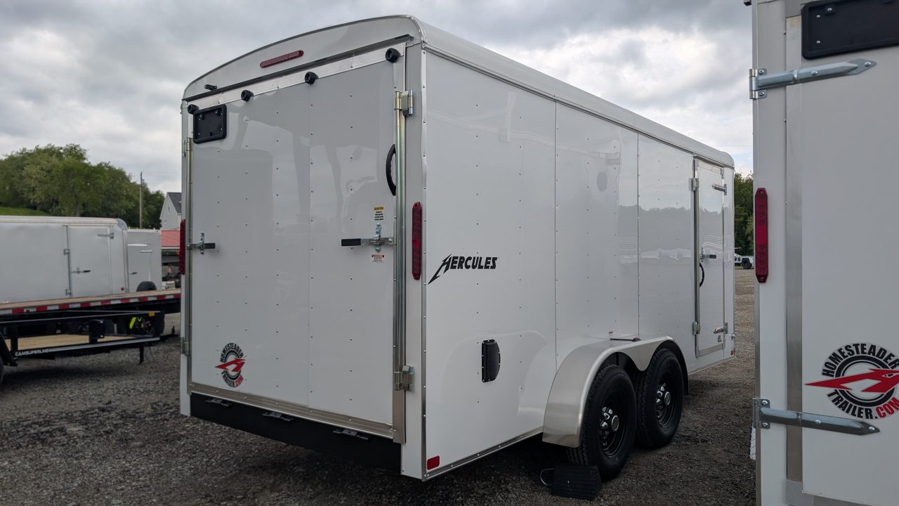 New 2026 Homesteader 7x16 HD Hercules Cargo Trailer w/ Ramp (9950# GVW)