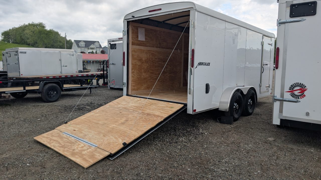 New 2026 Homesteader 7x16 HD Hercules Cargo Trailer w/ Ramp (9950# GVW)