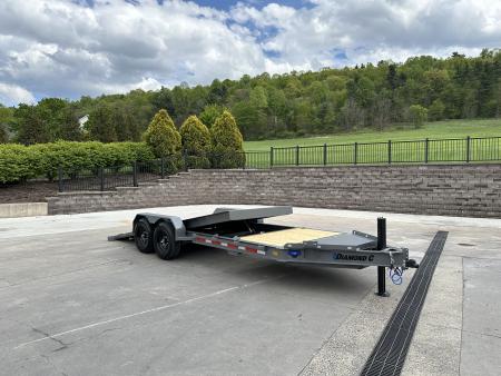 New Diamond C 20' Hydraulic Dampening Tilt with Hydraulic Jack (HDT 207)