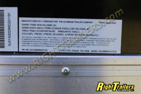 Used 2021 ATC 8.5X20 Race Trailer
