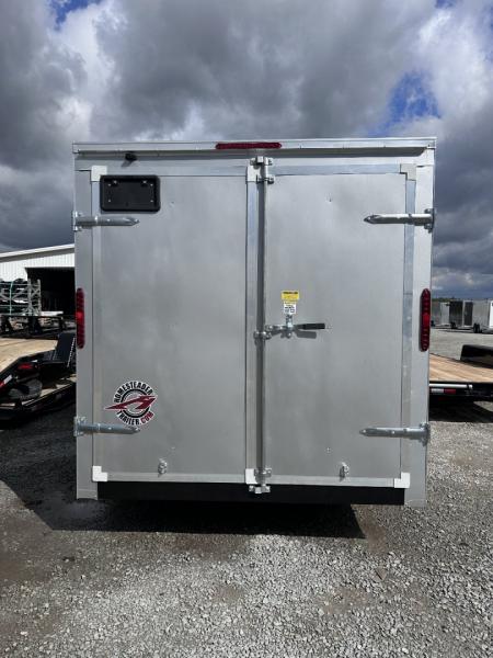 New 2026 Homesteader 7x14 Intrepid V-Nose Cargo Trailer w/ Barn Doors