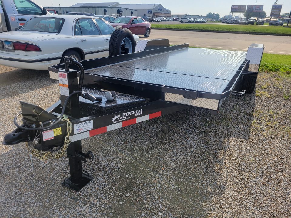 New 2026 Imperial Trailer 7x20 Splitfloor Wideboy Tilt Trailer