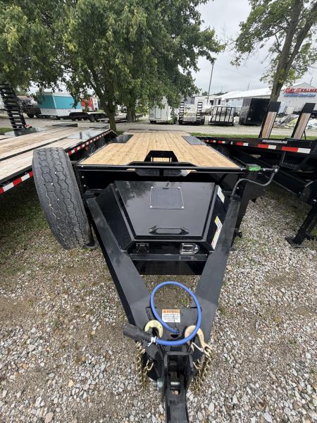 New 2026 RAWMAXX TILT TRAILER DTX22BP14K 102X22 TA DECKOVER (GVW:14000) JET BLACK