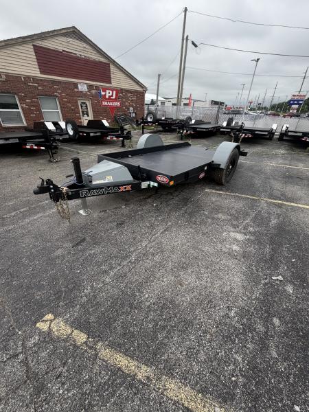 New 2026 Rawmaxx SGX1272BP7K Tilt Trailer 72X12 SA Scissor Lift (GVW:7000) MIDKNIGHT BLACK