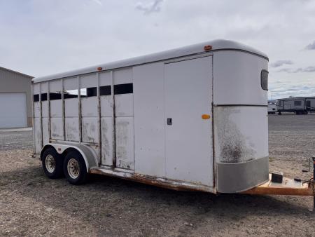 Used 1992 Trails West 4H Stock Combo Trailer