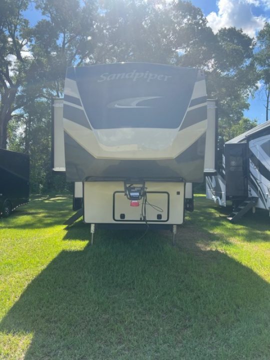 Used 2022 Forest River Sandpiper 38FKOK Fifth Wheel