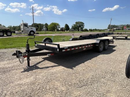 Used 2022 H&H Trailers H8218+4OLSDR-160 Equipment Trailer
