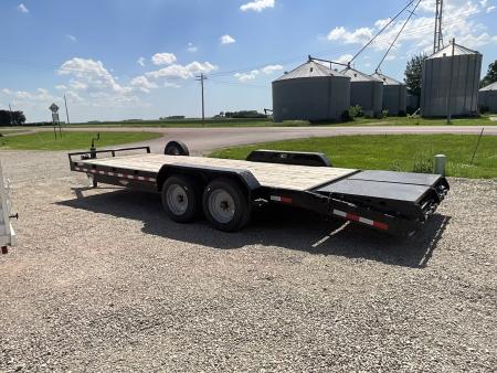 Used 2022 H&H Trailers H8218+4OLSDR-160 Equipment Trailer