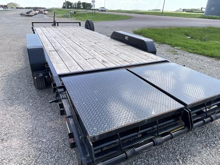 Used 2022 H&H Trailers H8218+4OLSDR-160 Equipment Trailer