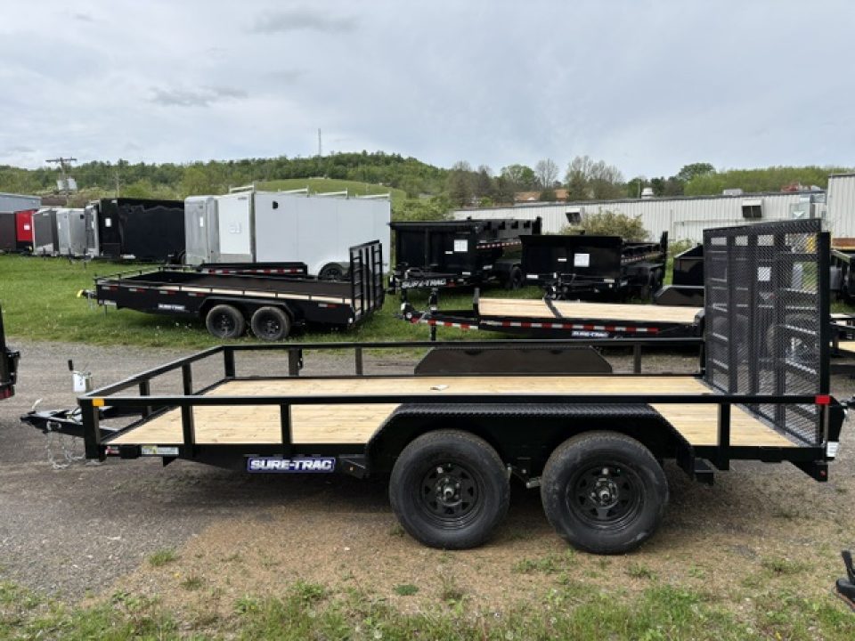 New 2026 Sure-Trac * 7X14-7K * RAMPS * STAKE POCKETS * LADDER GATE * STUTT8214-BP-070 Utility Trailer