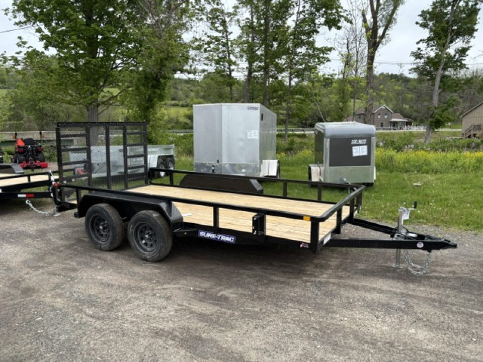New 2026 Sure-Trac * 7X14-7K * RAMPS * STAKE POCKETS * LADDER GATE * STUTT8214-BP-070 Utility Trailer
