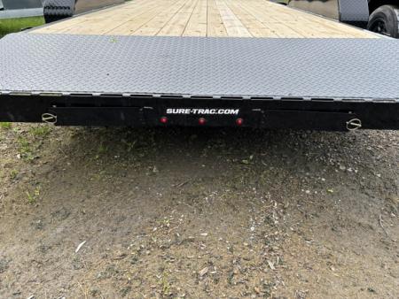 New 2026 Sure-Trac * 7X18-10K * 16+2 * CAR HAULER * D-RINGS * STAKE POCKETS * SETBACK JACK *ST-CHW8218-100 Equipment Trailer