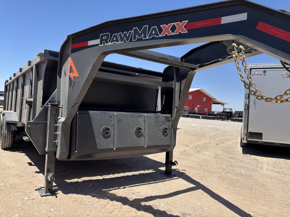 New 2026 RawMaxx LTX - 18' X 83" GOOSENECK 20K DUMP TRAILE Dump Trailer