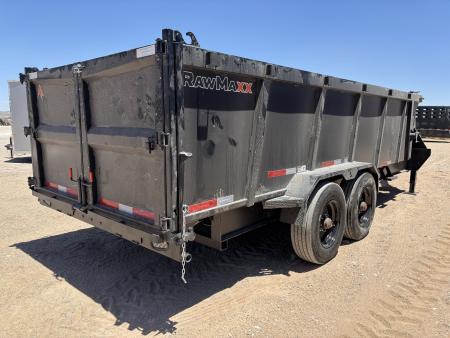 New 2026 RawMaxx LTX - 18' X 83" GOOSENECK 20K DUMP TRAILE Dump Trailer