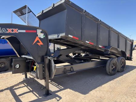 New 2026 RawMaxx LTX - 18' X 83" GOOSENECK 20K DUMP TRAILE Dump Trailer