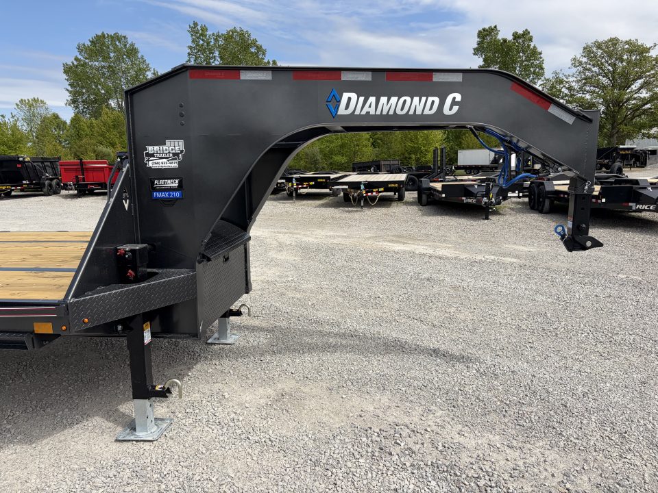 New 2026 Diamond C Trailers FMAX210L32X102HDT (32' X 102") 25K Hydraulic Dove Tail Flatbed Trailer