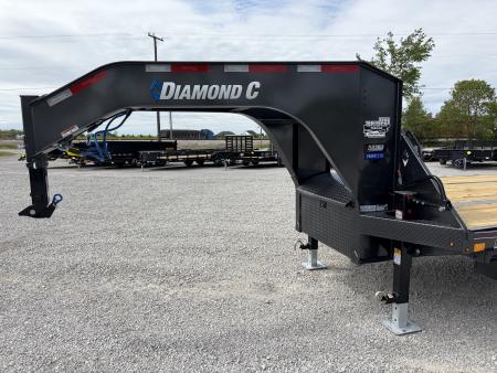 New 2026 Diamond C Trailers FMAX210L32X102HDT (32' X 102") 25K Hydraulic Dove Tail Flatbed Trailer