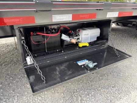 New 2026 Diamond C Trailers FMAX210L32X102HDT (32' X 102") 25K Hydraulic Dove Tail Flatbed Trailer