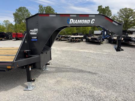 New 2026 Diamond C Trailers FMAX210L32X102HDT (32' X 102") 25K Hydraulic Dove Tail Flatbed Trailer