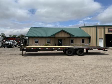 New 2027 MAXX-D YDX 102X32 Flatbed Trailer Hyd Dovetail