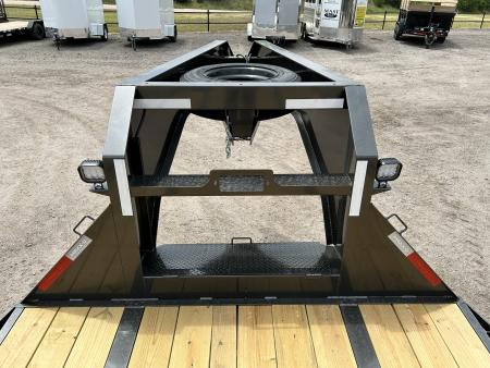 New 2027 MAXX-D YDX 102X32 Flatbed Trailer Hyd Dovetail