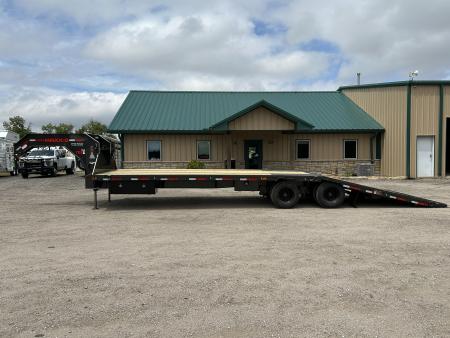 New 2027 MAXX-D YDX 102X32 Flatbed Trailer Hyd Dovetail