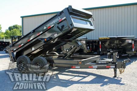 New 2026 NEW 6' x 12' Iron Bull Scissor Hoist Hydraulic Dump Trailer w/ 24  High Sides